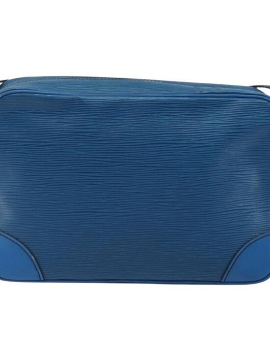 Authentic LOUIS VUITTON Epi Trocadero 27 Shoulder Bag Blue M52315 LV - Picture 10 of 16